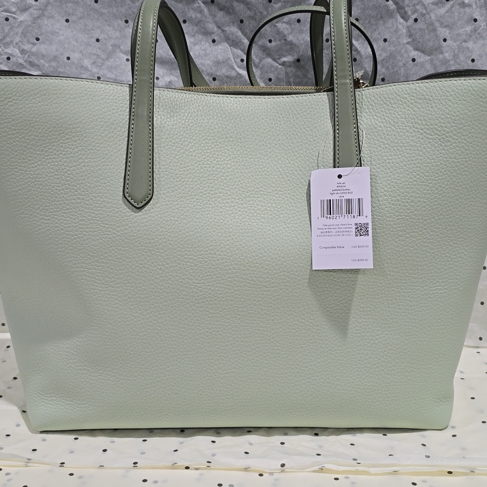 Kate Spade Cece Tote Set, Light Olive - Picture 8 of 11